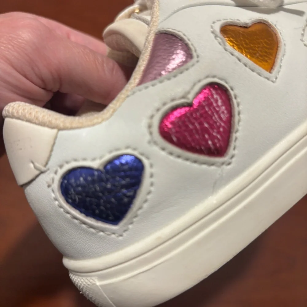 Kurt Geiger London Girls Mini Lane Love Sneakers White Size 11